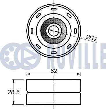 Ruville 540421 - Паразитна / водеща ролка, зъбен ремък vvparts.bg