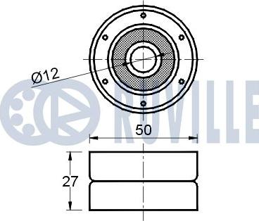 Ruville 540423 - Паразитна / водеща ролка, зъбен ремък vvparts.bg