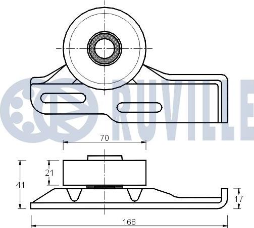 Ruville 540549 - Ремъчен обтегач, пистов ремък vvparts.bg