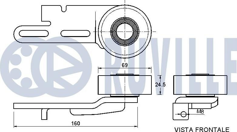 Ruville 540551 - Ремъчен обтегач, пистов ремък vvparts.bg