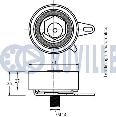 Ruville 540558 - Обтяжна ролка, ангренаж vvparts.bg