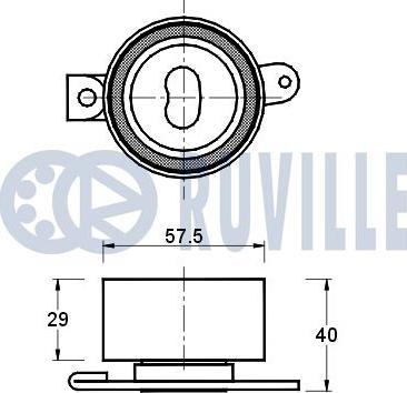 Ruville 540516 - Обтяжна ролка, ангренаж vvparts.bg