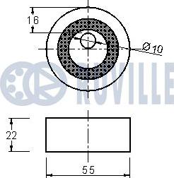 Ruville 540586 - Обтяжна ролка, ангренаж vvparts.bg