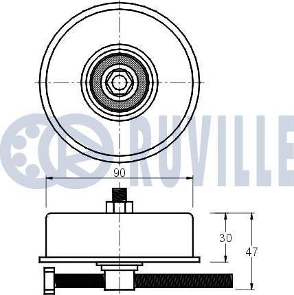 Ruville 540694 - Ремъчен обтегач, пистов ремък vvparts.bg