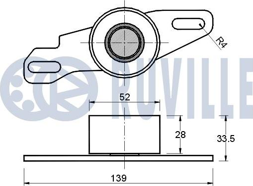 Ruville 540659 - Обтяжна ролка, ангренаж vvparts.bg