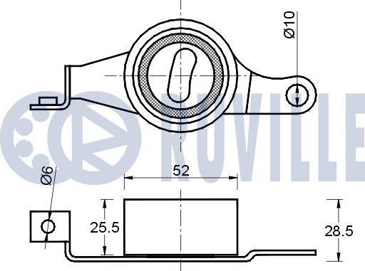 Ruville 540662 - Обтяжна ролка, ангренаж vvparts.bg