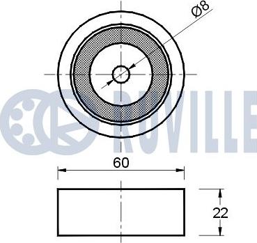 Ruville 540631 - Паразитна / водеща ролка, пистов ремък vvparts.bg