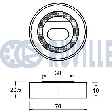 Ruville 540637 - Обтяжна ролка, ангренаж vvparts.bg