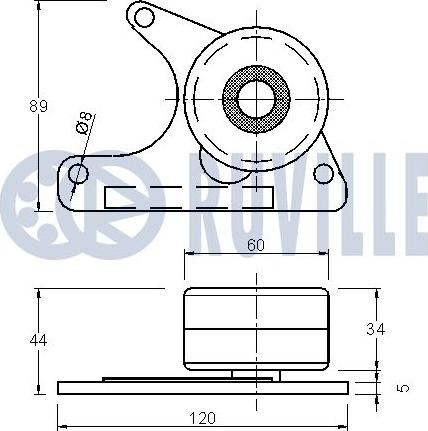 Ruville 540041 - Паразитна / водеща ролка, зъбен ремък vvparts.bg