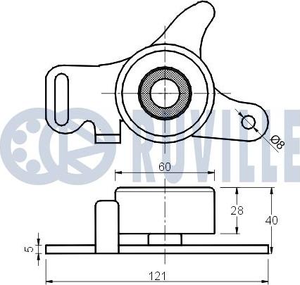 Ruville 540050 - Обтяжна ролка, ангренаж vvparts.bg