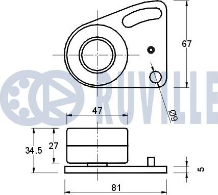 Ruville 540051 - Обтяжна ролка, ангренаж vvparts.bg