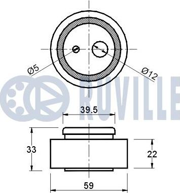 Ruville 540069 - Обтяжна ролка, ангренаж vvparts.bg