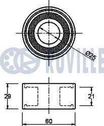 Ruville 540019 - Паразитна / водеща ролка, зъбен ремък vvparts.bg