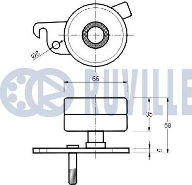 Ruville 540085 - Ремъчен обтегач, пистов ремък vvparts.bg