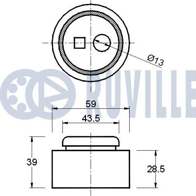 Ruville 540082 - Обтяжна ролка, ангренаж vvparts.bg