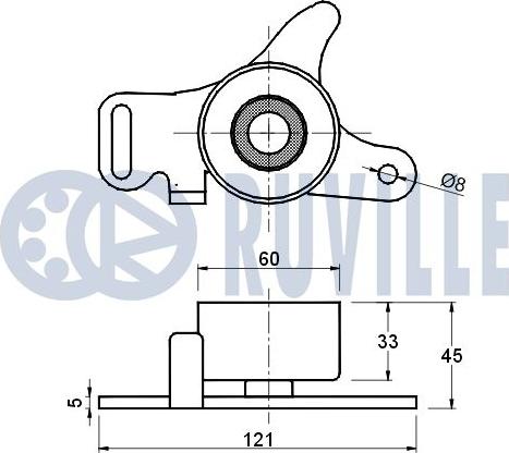 Ruville 540034 - Обтяжна ролка, ангренаж vvparts.bg