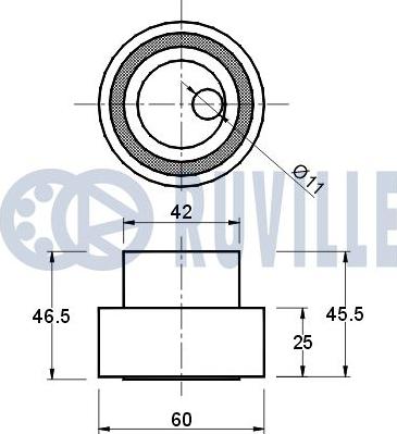 Ruville 540030 - Обтяжна ролка, ангренаж vvparts.bg