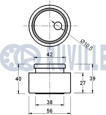 Ruville 540033 - Обтяжна ролка, ангренаж vvparts.bg