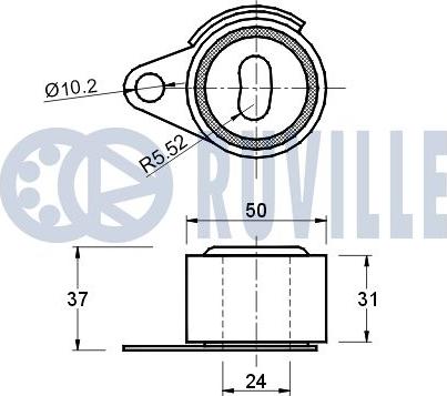 Ruville 540078 - Обтяжна ролка, ангренаж vvparts.bg