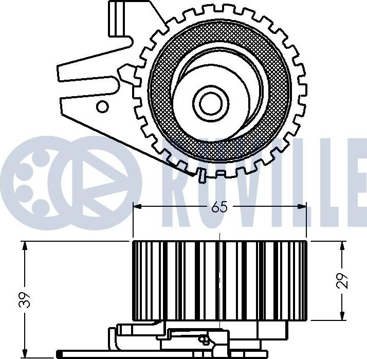 Ruville 540198 - Обтяжна ролка, ангренаж vvparts.bg