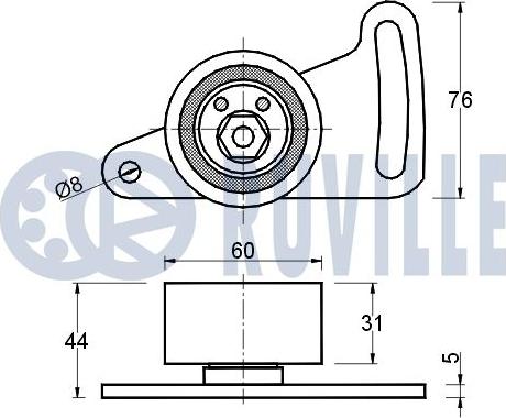 Ruville 540148 - Обтяжна ролка, ангренаж vvparts.bg