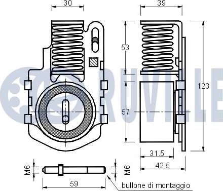 Ruville 540102 - Обтяжна ролка, ангренаж vvparts.bg