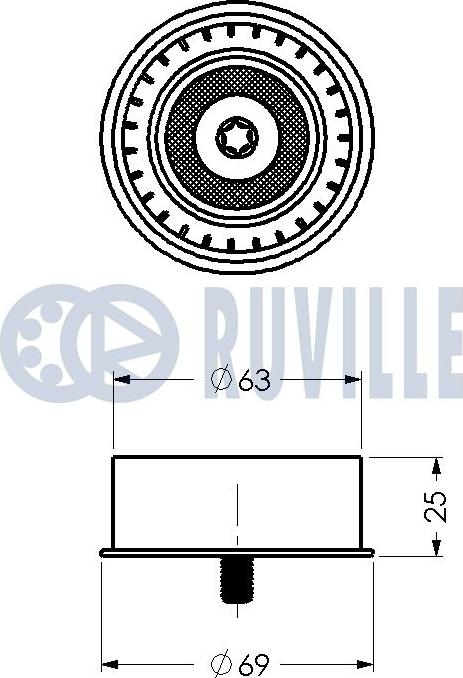 Ruville 540181 - Паразитна / водеща ролка, зъбен ремък vvparts.bg