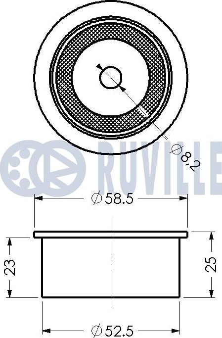 Ruville 540182 - Паразитна / водеща ролка, зъбен ремък vvparts.bg