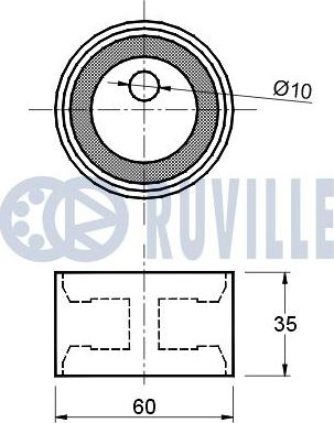 Ruville 540856 - Обтяжна ролка, ангренаж vvparts.bg