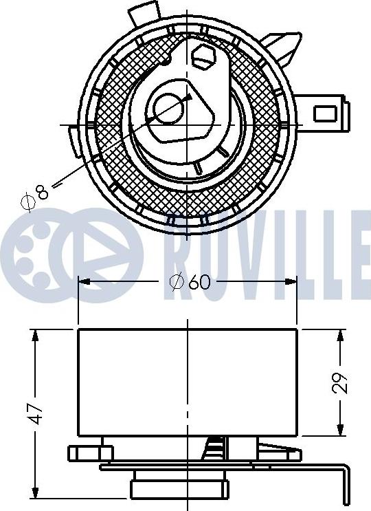 Ruville 540810 - Обтяжна ролка, ангренаж vvparts.bg