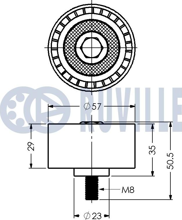 Ruville 540812 - Паразитна / водеща ролка, зъбен ремък vvparts.bg