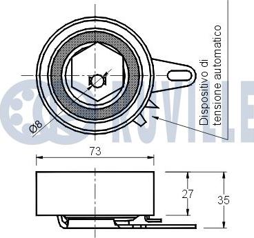 Ruville 540350 - Обтяжна ролка, ангренаж vvparts.bg