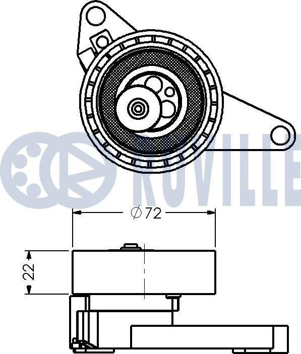 Ruville 540365 - Обтяжна ролка, ангренаж vvparts.bg