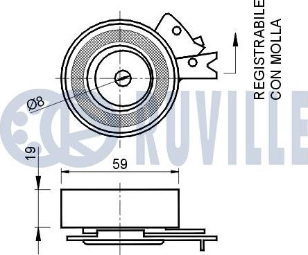 Ruville 540366 - Обтяжна ролка, ангренаж vvparts.bg