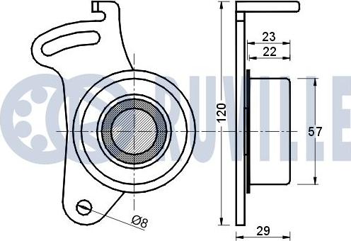 Ruville 540306 - Обтяжна ролка, ангренаж vvparts.bg