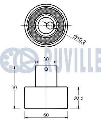 Ruville 540318 - Обтяжна ролка, ангренаж vvparts.bg