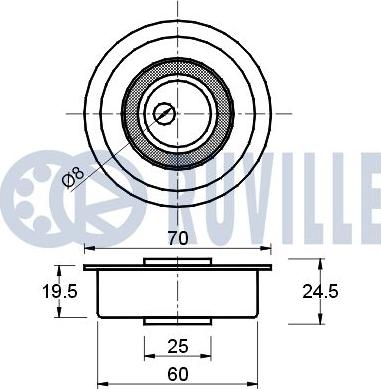 Ruville 540312 - Обтяжна ролка, ангренаж vvparts.bg