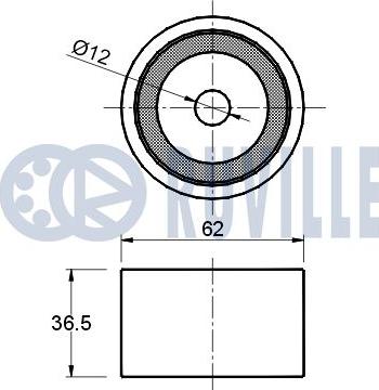 Ruville 540385 - Паразитна / водеща ролка, зъбен ремък vvparts.bg