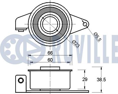 Ruville 540333 - Обтяжна ролка, ангренаж vvparts.bg