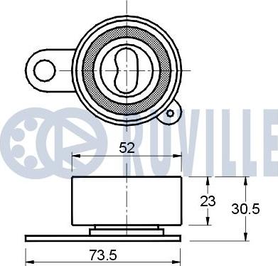 Ruville 540326 - Обтяжна ролка, ангренаж vvparts.bg