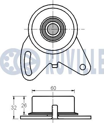 Ruville 540379 - Обтяжна ролка, ангренаж vvparts.bg