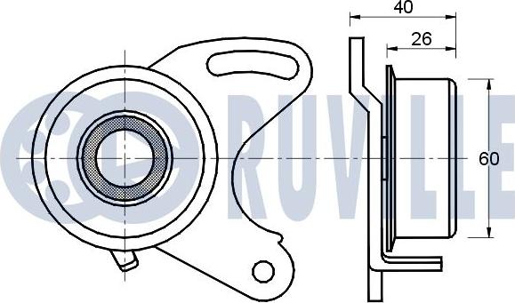 Ruville 540374 - Обтяжна ролка, ангренаж vvparts.bg