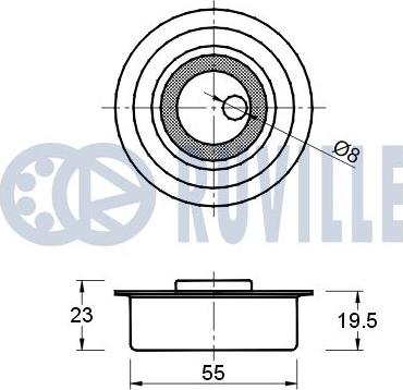 Ruville 540378 - Обтяжна ролка, ангренаж vvparts.bg