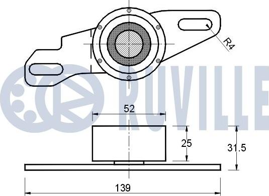 Ruville 540292 - Обтяжна ролка, ангренаж vvparts.bg