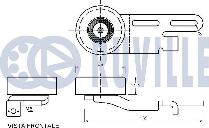 Ruville 540245 - Ремъчен обтегач, пистов ремък vvparts.bg