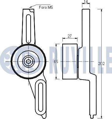 Ruville 540247 - Ремъчен обтегач, пистов ремък vvparts.bg