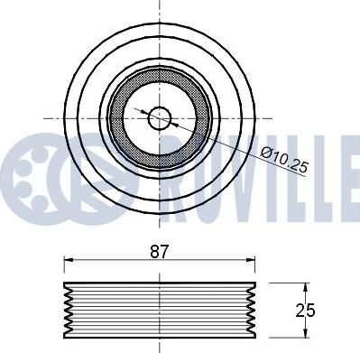 Ruville 540265 - Ремъчен обтегач, пистов ремък vvparts.bg