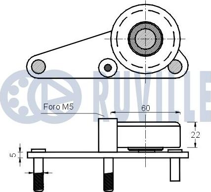 Ruville 540215 - Ремъчен обтегач, пистов ремък vvparts.bg