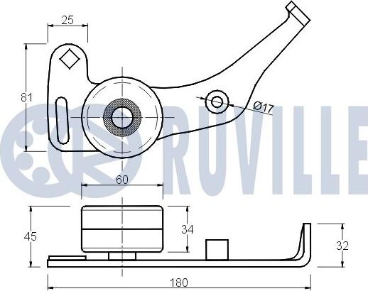 Ruville 540230 - Обтяжна ролка, ангренаж vvparts.bg