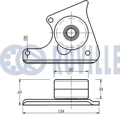 Ruville 540232 - Паразитна / водеща ролка, зъбен ремък vvparts.bg